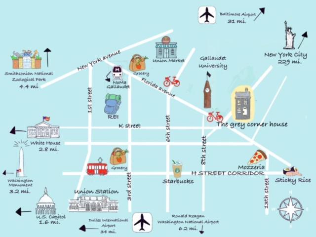 The Gray Corner House By Gallaudet 3 Bedroom 2 Ba Washington Eksteriør billede